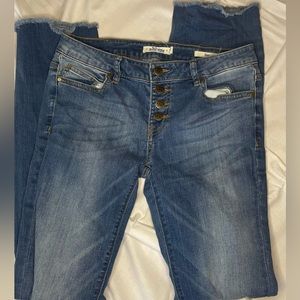 Wildblue distressed Bootcut Jeans